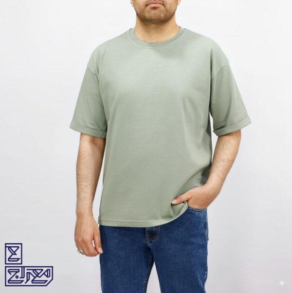 تیشرت پنبه ماکان آستین پاکتی