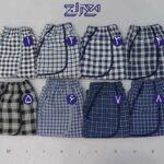 شلوار کتان خانگی 4 خانه