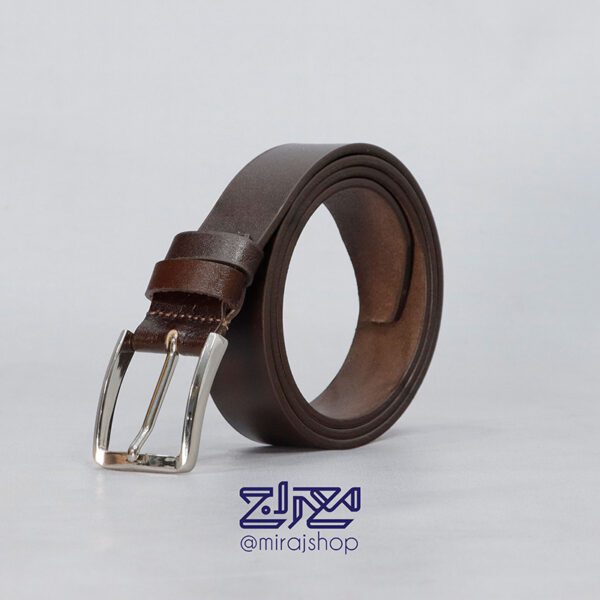 کمربند زبانه دار چرم طبیعی اعلا 1219