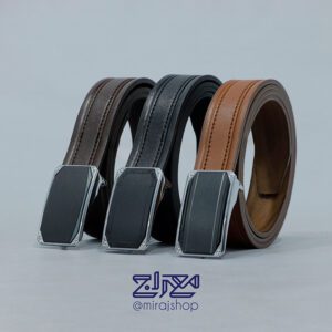 کمربند پلاکی چرم طبیعی اعلا 1225