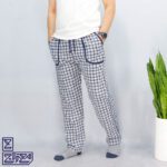 شلوار کتان خانگی 4 خانه