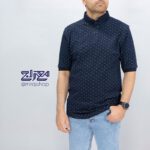 تیشرت پنبه جودون جاپی نقطه ای