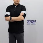 بلوز مشکی یقه دیپلمات