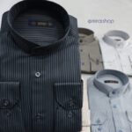 پیراهن خطی یقه دیپلمات