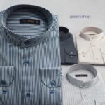 پیراهن خطی یقه دیپلمات