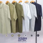 پیراهن پنبه لینن آستین کوتاه