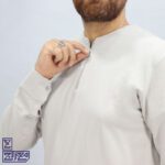 بلوز پنبه زنبوری یقه گرد نیم زیپ - Image 6