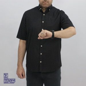 پیراهن پنبه چاپی آستین کوتاه سورنا