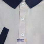 تیشرت پنبه کشی مارتن یقه سرمه ای