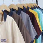 تیشرت پنبه کشی مارتن یقه سرمه ای