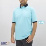 تیشرت پنبه کشی مارتن یقه سرمه ای