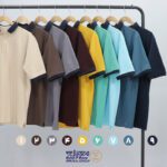 تیشرت پنبه کشی مارتن یقه سرمه ای