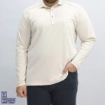 بلوز پنبه سنگ شور سایز بزرگ یقه دار