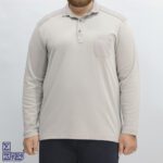 بلوز پنبه سنگ شور سایز بزرگ یقه دار