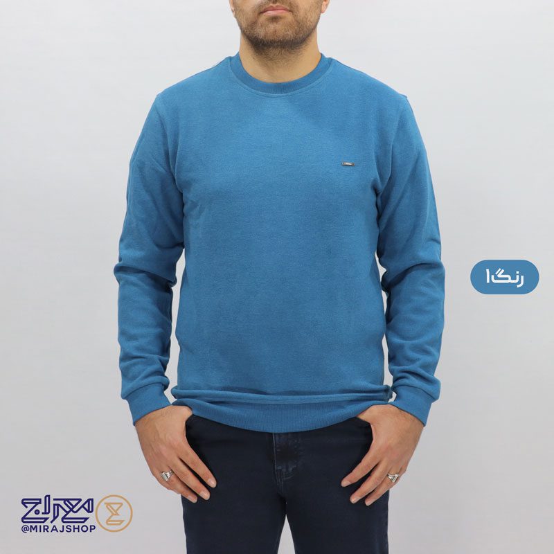 1.1 بلوز سلانیک مردانه پنبه ای یقه گرد