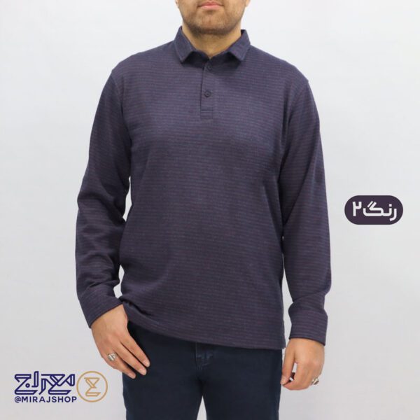 بلوز مردانه پنبه ژاکارد مچ پیراهنی