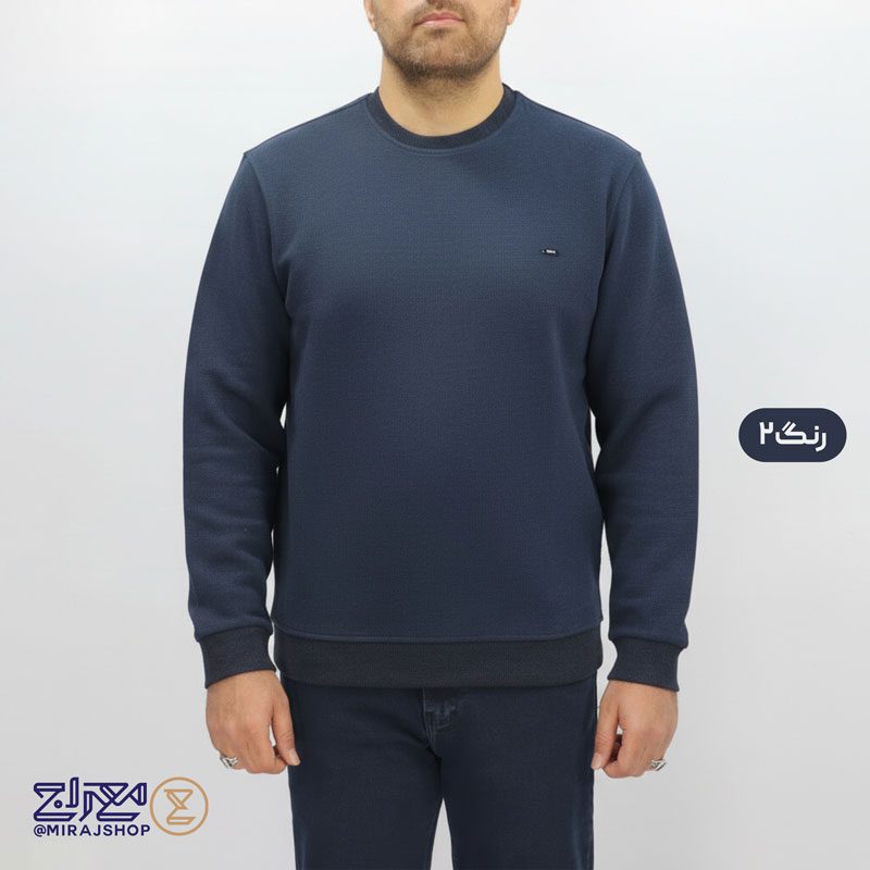 2 بلوز سلانیک مردانه پنبه ای یقه گرد