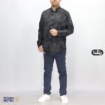 پیراهن پنبه کنفی مشکی مردانه