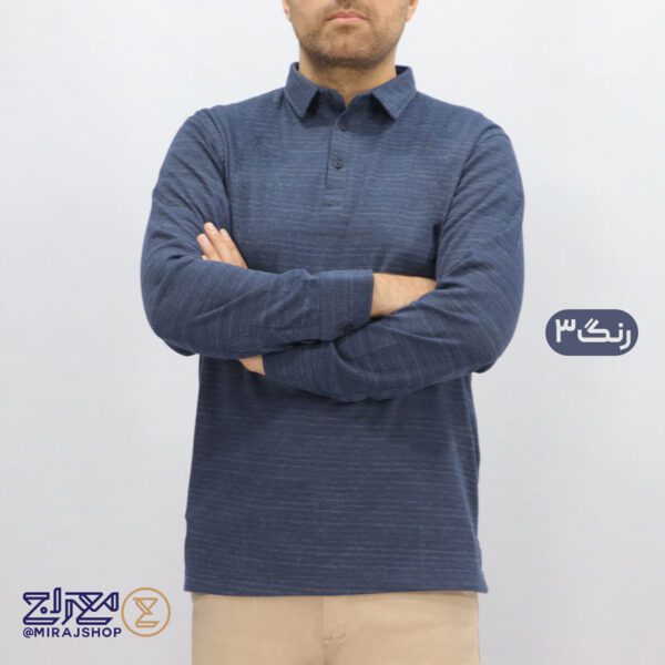 بلوز مردانه پنبه ژاکارد مچ پیراهنی