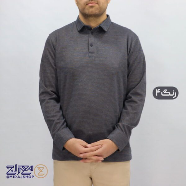 بلوز مردانه پنبه ژاکارد مچ پیراهنی