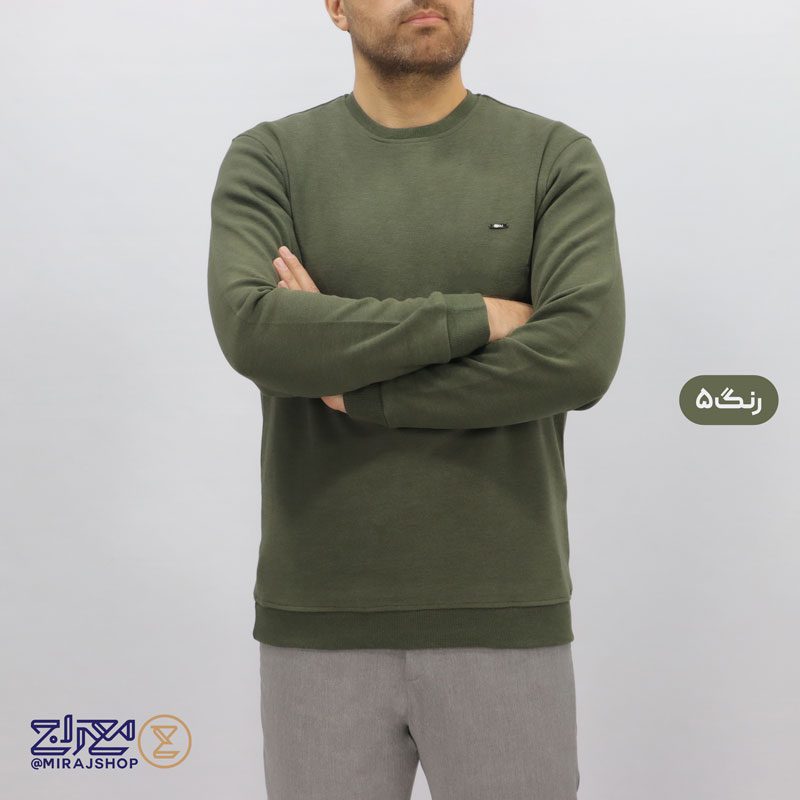 5.5 بلوز سلانیک مردانه پنبه ای یقه گرد