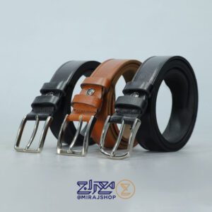 کمربندمردانه چرم طبیعی مدل زبانه دار