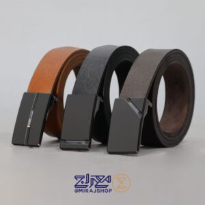 کمربندمردانه چرم طبیعی مدل پلاکی