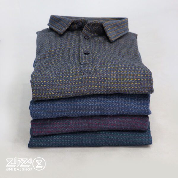 بلوز مردانه پنبه ژاکارد مچ پیراهنی