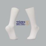 جوراب مردانه دو سیلندر نانو آنتی باکتریال ساقدار سفید