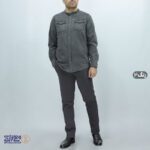 پیراهن پنبه جین یقه فرنچ مردانه