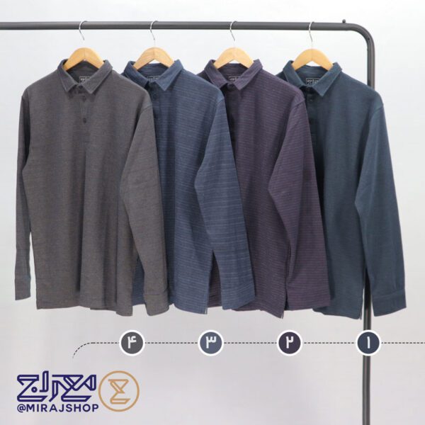 بلوز مردانه پنبه ژاکارد مچ پیراهنی