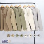 بلوز مردانه پنبه ای یقه فرنج دکمه بندی