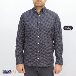 پیراهن مردانه پنبه چاپی مدل آرمان