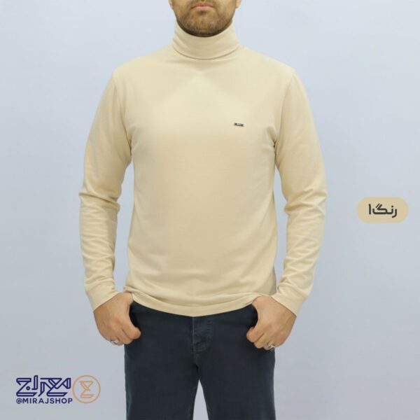یقه اسکی مردانه پنبه کشی مارتن