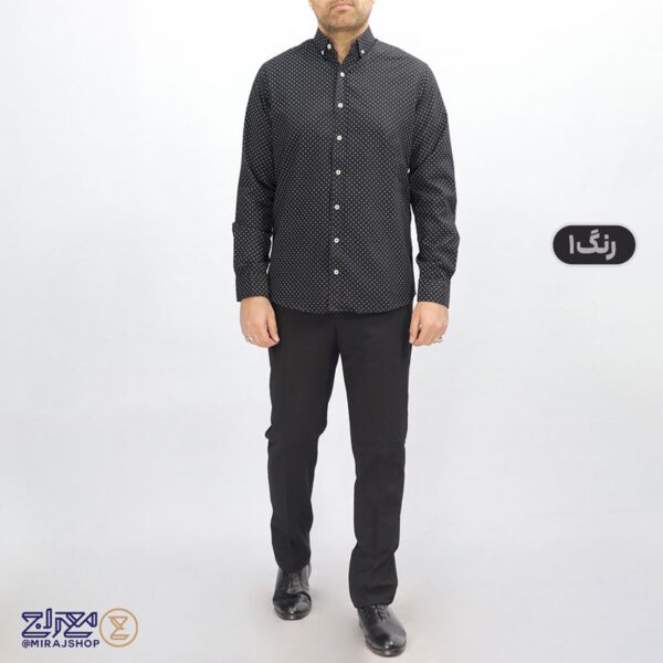 پیراهن مردانه پنبه چاپی مدل سورنا