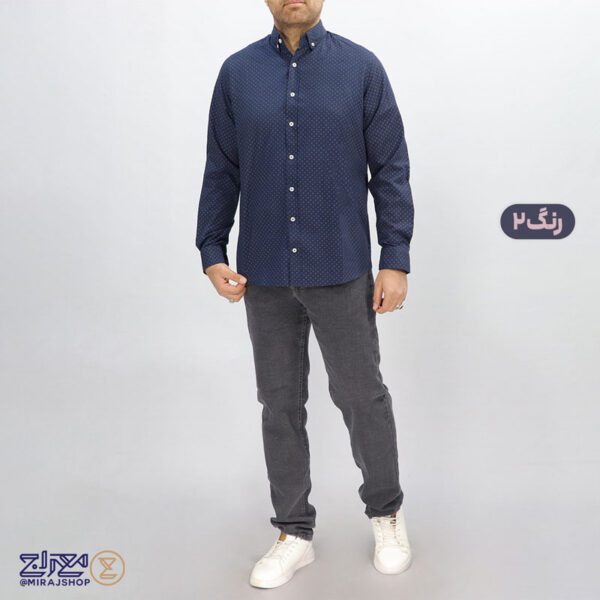 پیراهن مردانه پنبه چاپی مدل سورنا