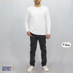 بلوز مردانه پنبه فانریپ یقه گرد