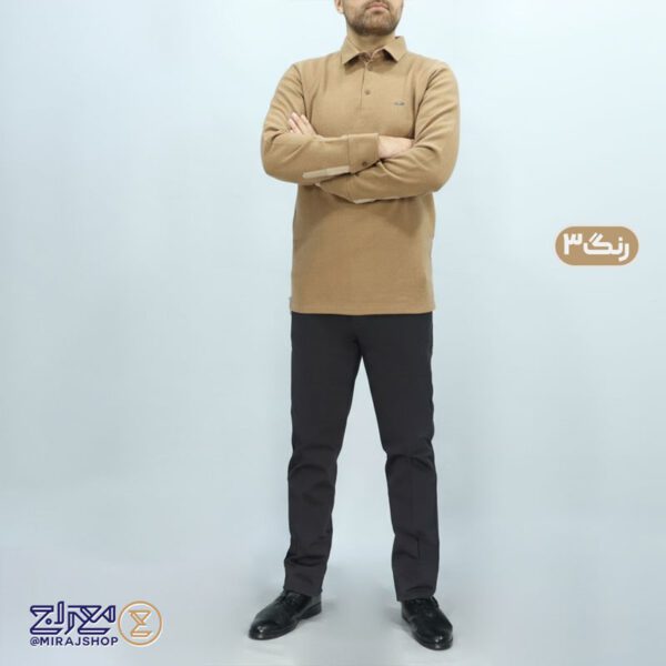 بلوز مردانه پنبه سلانیک یقه دار