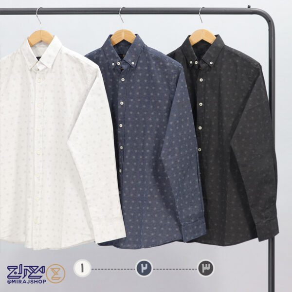 پیراهن مردانه پنبه چاپی مدل دامون