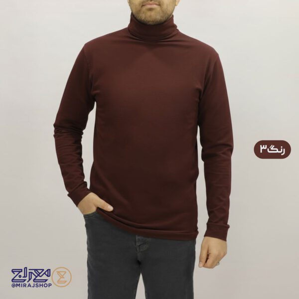 یقه اسکی مردانه پنبه کشی مارتن