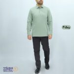 بلوز مردانه پنبه سلانیک یقه دار