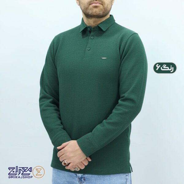 بلوز مردانه پنبه سلانیک یقه دار