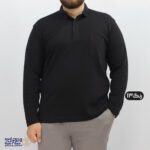 بلوز مردانه پنبه ای یقه دار سایز بزرگ