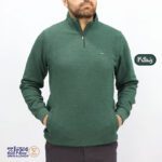 سویشرت مردانه پنبه جودون نیم زیپ