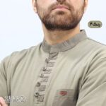 بلوز مردانه پنبه ای یقه فرنج دکمه بندی