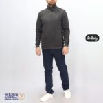 سویشرت مردانه پنبه جودون نیم زیپ