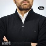 سویشرت مردانه پنبه جودون نیم زیپ