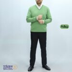 بافت مردانه پنبه‌ ای یقه هفت