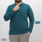 بلوز مردانه پنبه ای یقه دار سایز بزرگ