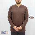 بلوز مردانه یقه کوبایی پنبه کشی ماراتن